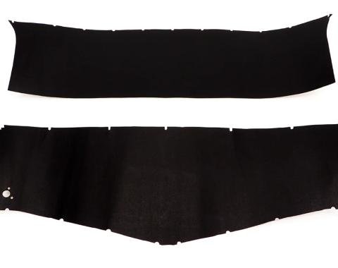 Montco Inc / Repops Interior Headliner Kit, Black, 2pc, 49-50 Chevy GMC Pickup Truck R-CT333