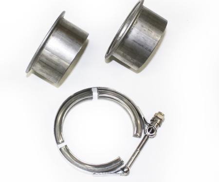 JBA Performance Exhaust 2.5" Stainless Steel V-Band clamp and flanges VB25