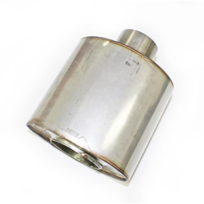 JBA Performance Exhaust Universal Straight-Through 304 Stainless Steel Muffler with 6" Oval Body 40-250600