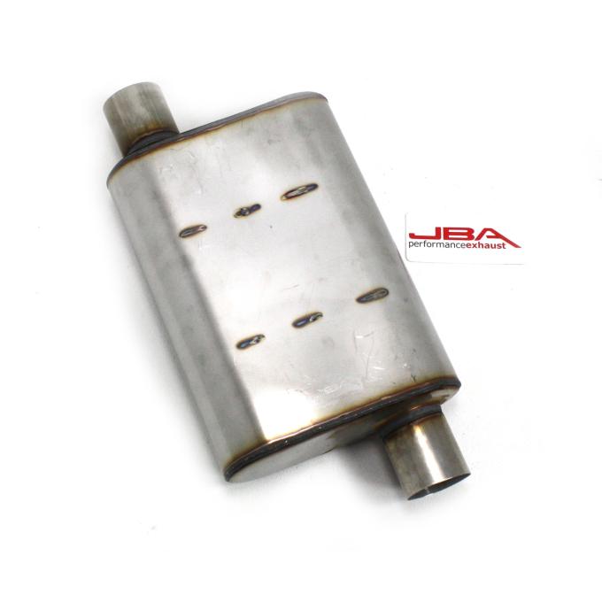 JBA Performance Exhaust Chambered 2.5" Muffler 304 SS Offset/Offset 40-251300