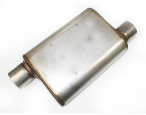 JBA Performance Exhaust Chambered 3" Muffler 304 SS Offset/Offset 40-301300
