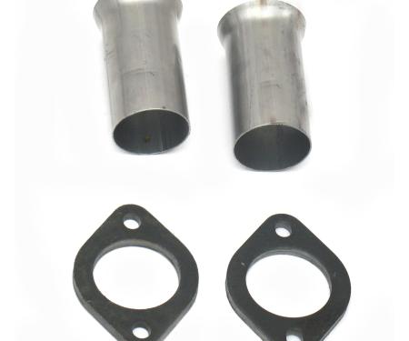 JBA Performance Exhaust 2.5" 409 Series Stainless Steel 2 Bolt Flange Starter Tube 1650ST