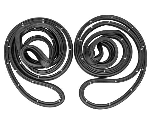 Metro Moulded Parts 1971-1976 Pontiac / Chevrolet / Oldsmobile / Buick Rear Molded Door Seals. for 4-Door Wagon Only, with Rwd LM 16-G/W