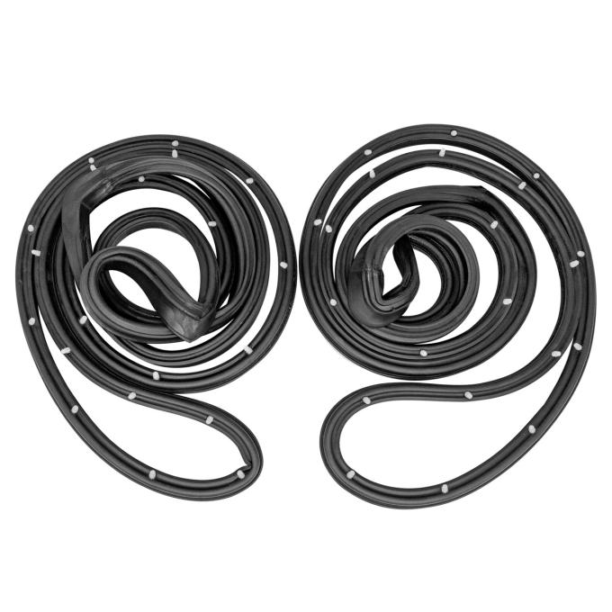 Metro Moulded Parts 1971-1976 Pontiac / Chevrolet / Oldsmobile / Buick Rear Molded Door Seals. for 4-Door Wagon Only, with Rwd LM 16-G/W