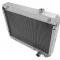 Champion Cooling 1963-1965 Chevrolet Chevy II 3 Row All Aluminum Radiator Made With Aircraft Grade Aluminum CC6265