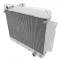 Champion Cooling 2 Row with 1" Tubes All Aluminum Radiator Made With Aircraft Grade Aluminum AE345