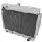 Champion Cooling 1966-1967 Chevrolet Chevy II 3 Row All Aluminum Radiator Made With Aircraft Grade Aluminum CC6267