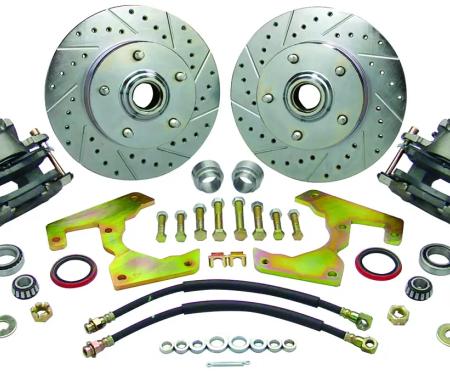 Classic Performance Front Disc Brake Kit for OEM Drum Brake Spindles for 1947-1959 Chevy 1/2 Ton Truck, 5x4.75, 11" Rotors 4759WBK-5