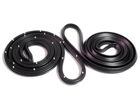 Metro Moulded Parts 1965-1966 Pontiac / Chevrolet Rear Molded Door Seals with Clips. for 4-Door Wagon LM 21-D/W
