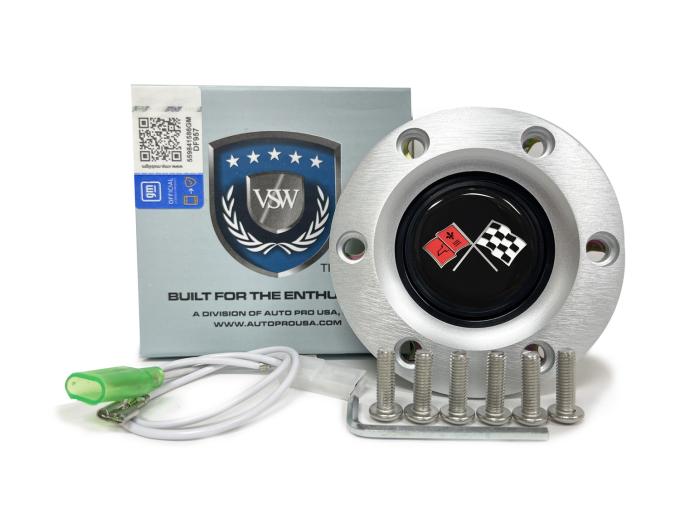 Auto Pro USA VSW 6-Bolt Steering Wheel Horn Button STE1013BRU