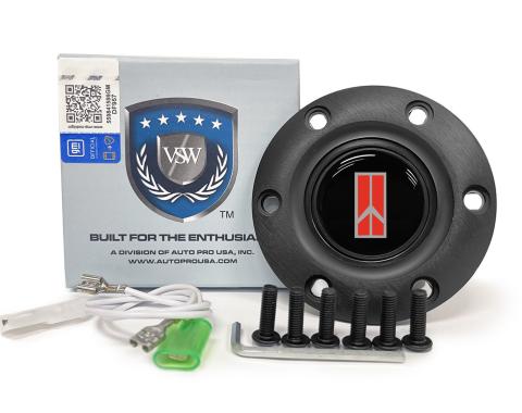 Auto Pro USA VSW 6-Bolt Steering Wheel Horn Button STE1012BLK