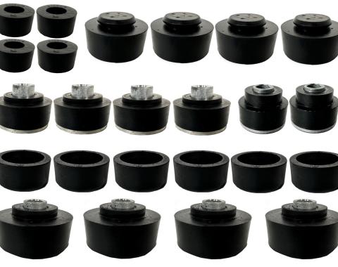 Auto Pro USA 1969-1970 Chevrolet Impala Body Mount Bushing Set, Includes All Mounting Bushings, Convertible Models Only BM1008