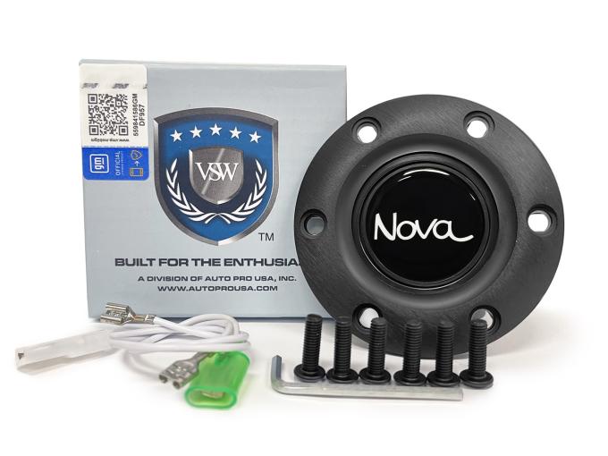 Auto Pro USA VSW 6-Bolt Steering Wheel Horn Button STE1034BLK