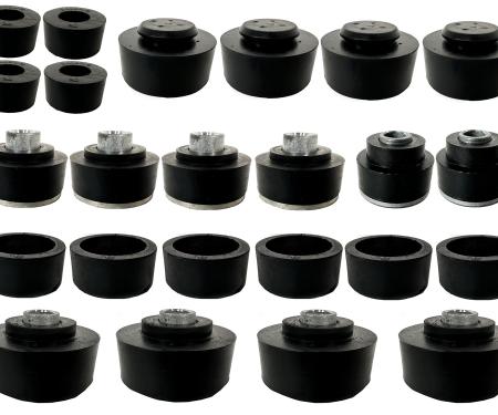 Auto Pro USA 1969-1970 Chevrolet Impala Body Mount Bushing Set, Includes All Mounting Bushings, Convertible Models Only BM1008