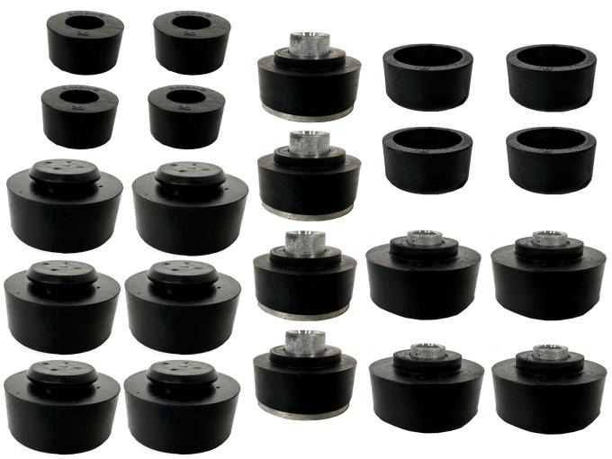 Auto Pro USA 1967-1968 Chevrolet Impala Body Mount Bushing Set, Includes All Mounting Bushings, Convertible BM1006