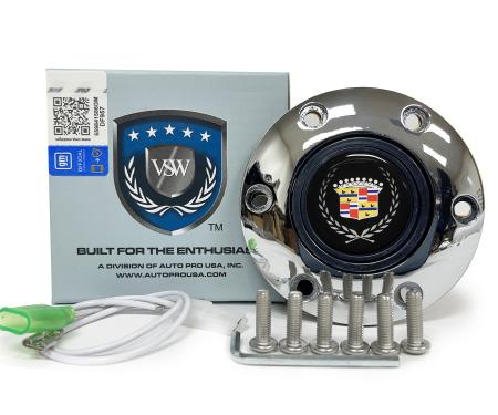 Auto Pro USA VSW 6-Bolt Steering Wheel Horn Button STE1016CHR