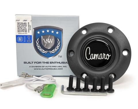 Auto Pro USA VSW 6-Bolt Steering Wheel Horn Button STE1009BLK