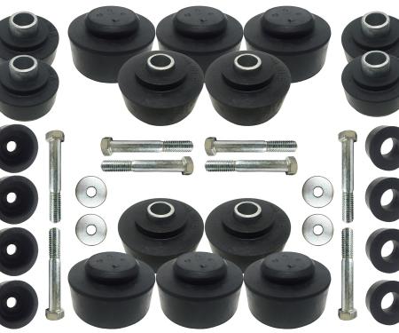 Auto Pro USA 1967-1968 Chevrolet Impala Body Mount Kit, Includes All Mounting Bushings, Convertible BM1006