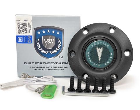 Auto Pro USA VSW 6-Bolt Steering Wheel Horn Button STE1020BLK