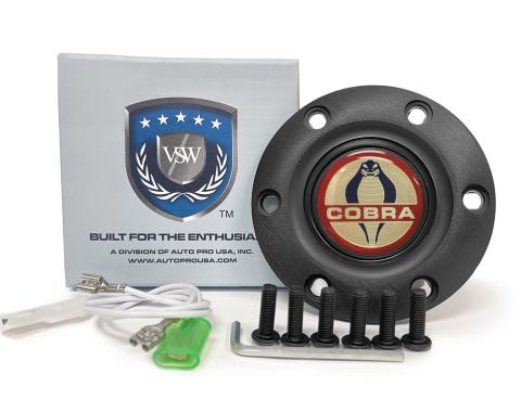 Auto Pro USA VSW 6-Bolt Steering Wheel Horn Button STE1005BLK