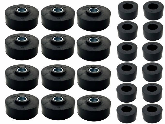 Auto Pro USA 1960-1964 Chevrolet Impala Body Mount Bushing Set, Includes All Mounting Bushings BM1012