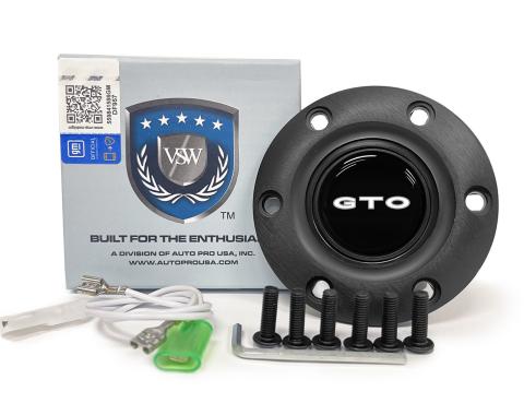 Auto Pro USA VSW 6-Bolt Steering Wheel Horn Button STE1019BLK
