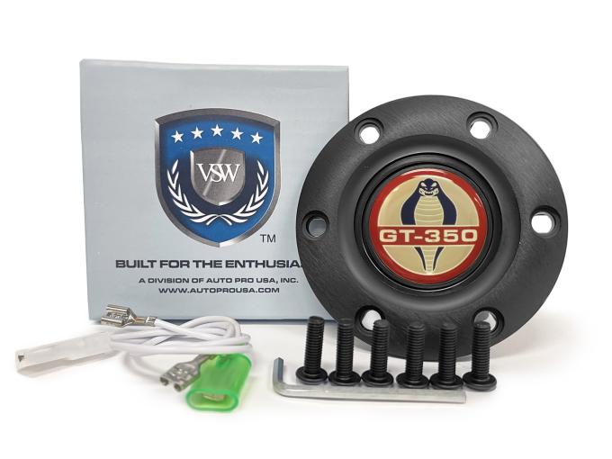 Auto Pro USA VSW 6-Bolt Steering Wheel Horn Button STE1003BLK