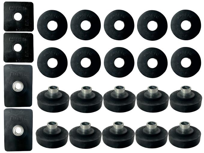 Auto Pro USA 1958 Chevrolet Impala Body Mount Bushing Set, Includes All Mounting Bushings BM1010