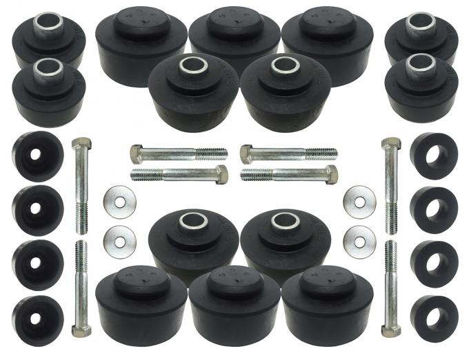 Auto Pro USA 1967-1968 Chevrolet Impala Body Mount Kit, Includes All Mounting Bushings, Convertible BM1006