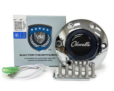 Auto Pro USA VSW 6-Bolt Steering Wheel Horn Button STE1018CHR