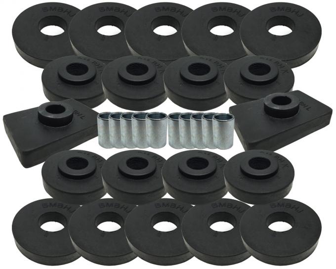 Auto Pro USA 1959 Chevrolet Impala Body Mount Kit, Includes All Mounting Bushings BM1009