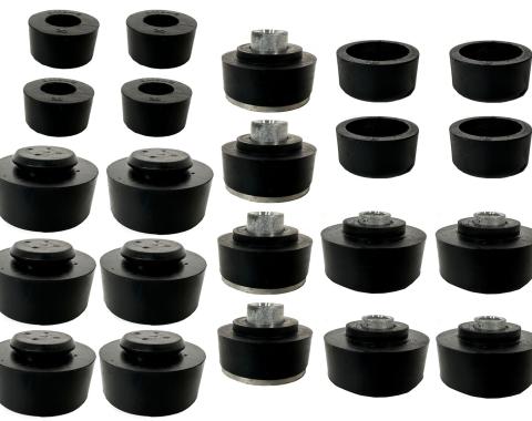 Auto Pro USA 1967-1968 Chevrolet Impala Body Mount Bushing Set, Includes All Mounting Bushings, Convertible BM1006