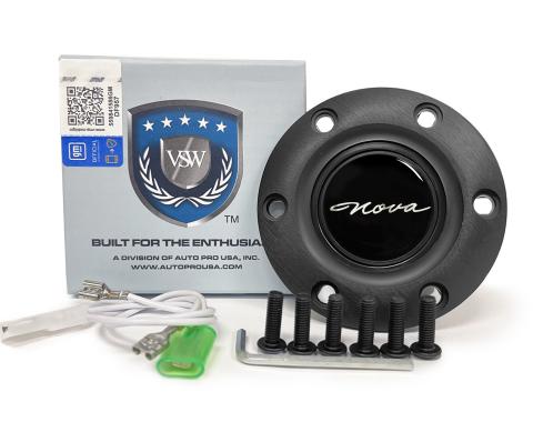 Auto Pro USA VSW 6-Bolt Steering Wheel Horn Button STE1033BLK