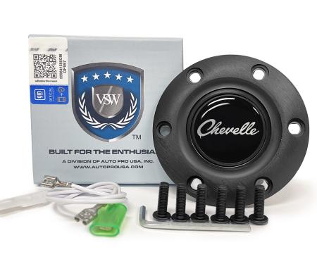 Auto Pro USA VSW 6-Bolt Steering Wheel Horn Button STE1018BLK