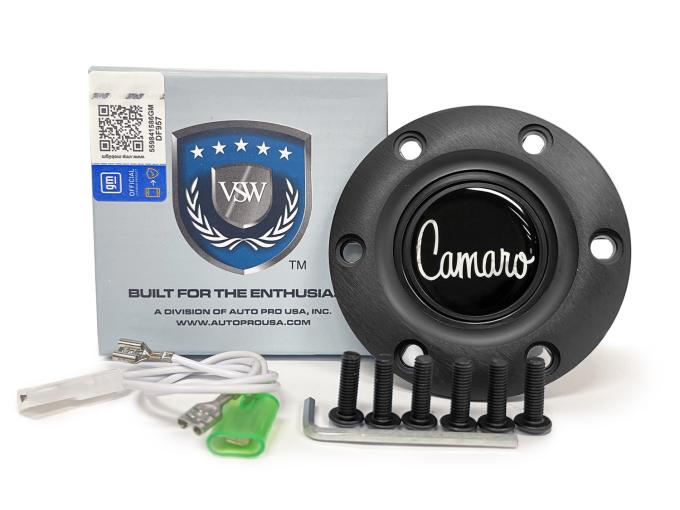 Auto Pro USA VSW 6-Bolt Steering Wheel Horn Button STE1009BLK