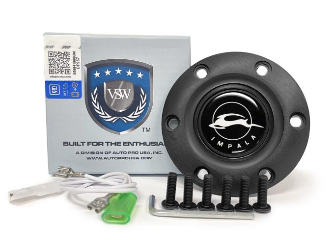 Auto Pro USA VSW 6-Bolt Steering Wheel Horn Button STE1026BLK