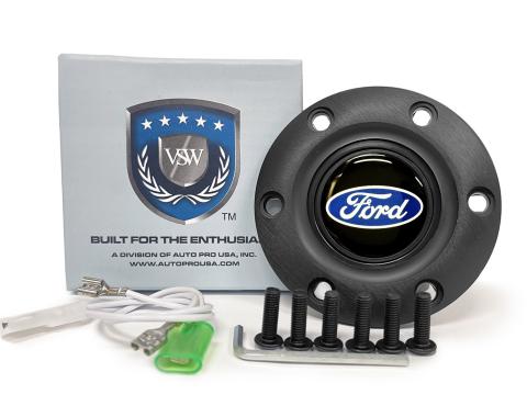 Auto Pro USA VSW 6-Bolt Steering Wheel Horn Button STE1001BLK