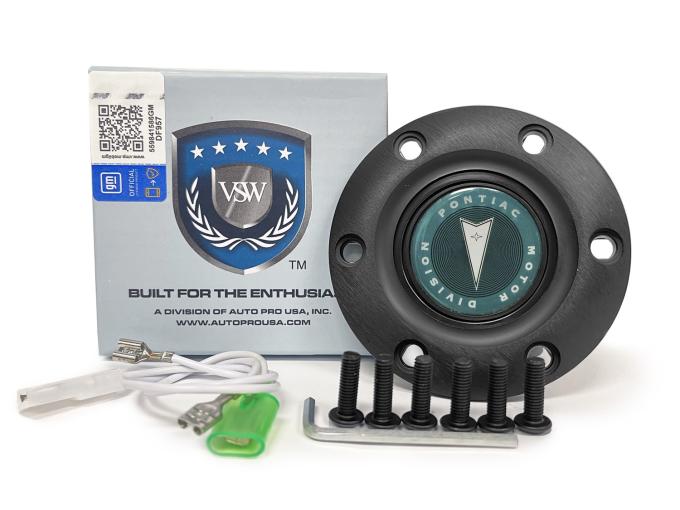 Auto Pro USA VSW 6-Bolt Steering Wheel Horn Button STE1020BLK