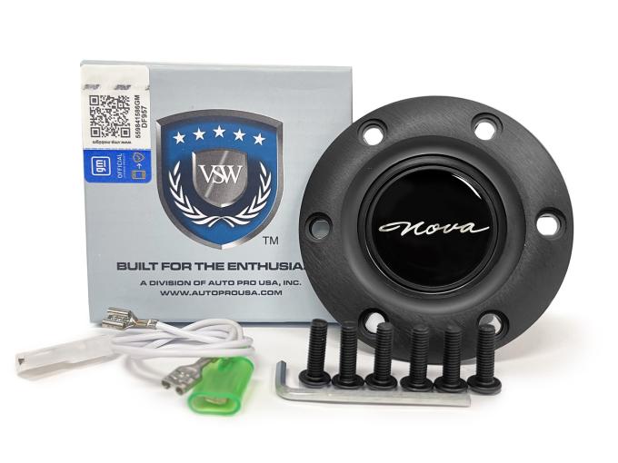 Auto Pro USA VSW 6-Bolt Steering Wheel Horn Button STE1033BLK