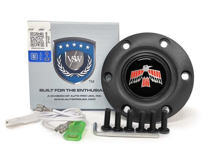 Auto Pro USA VSW 6-Bolt Steering Wheel Horn Button STE1029BLK