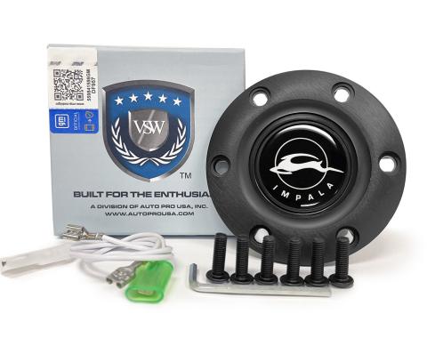 Auto Pro USA VSW 6-Bolt Steering Wheel Horn Button STE1026BLK