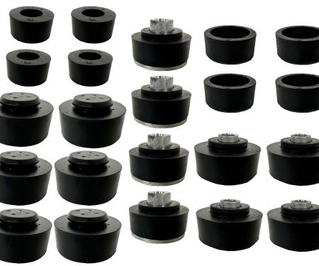 Auto Pro USA 1967-1968 Chevrolet Impala Body Mount Bushing Set, Includes All Mounting Bushings, Convertible BM1006