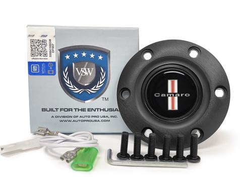 Auto Pro USA VSW 6-Bolt Steering Wheel Horn Button STE1024BLK
