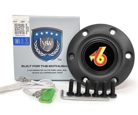 Auto Pro USA VSW 6-Bolt Steering Wheel Horn Button STE1036BLK
