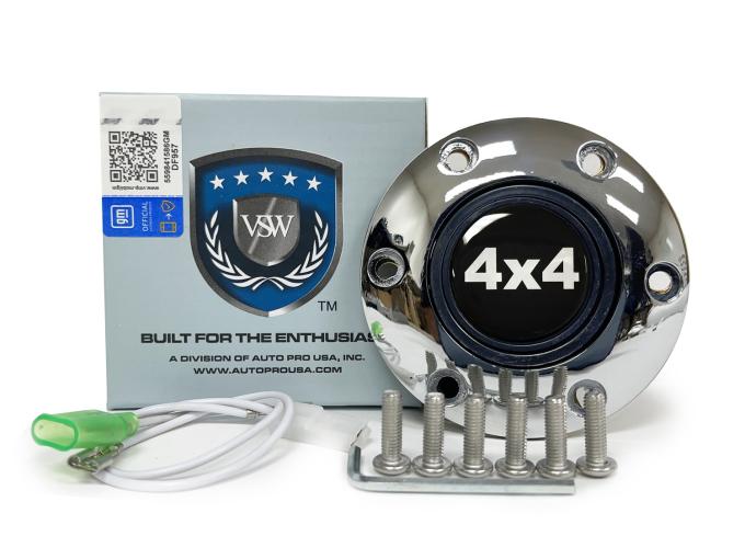 Auto Pro USA VSW 6-Bolt Steering Wheel Horn Button STE1017CHR