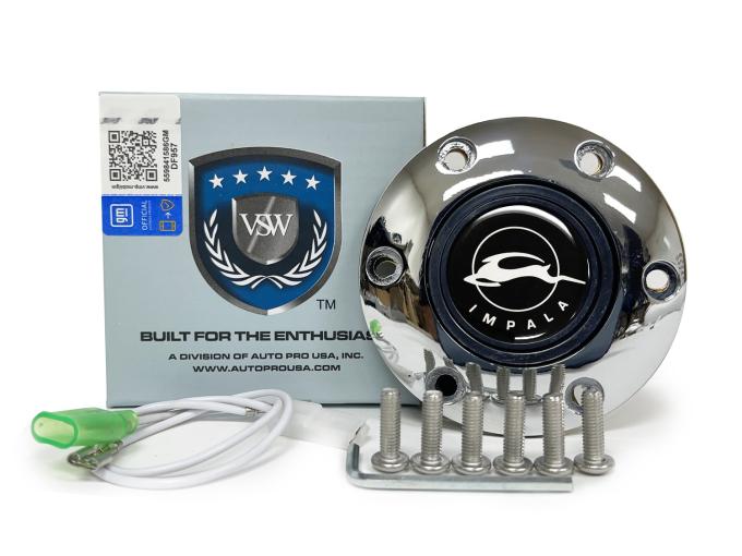 Auto Pro USA VSW 6-Bolt Steering Wheel Horn Button STE1026CHR