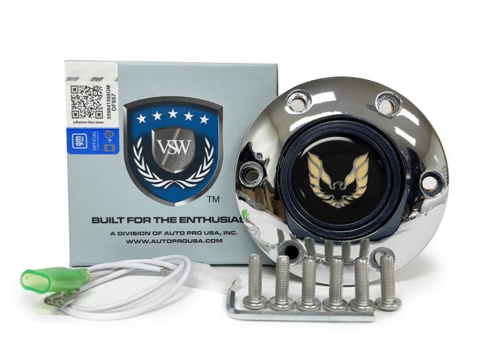 Auto Pro USA VSW 6-Bolt Steering Wheel Horn Button STE1022CHR