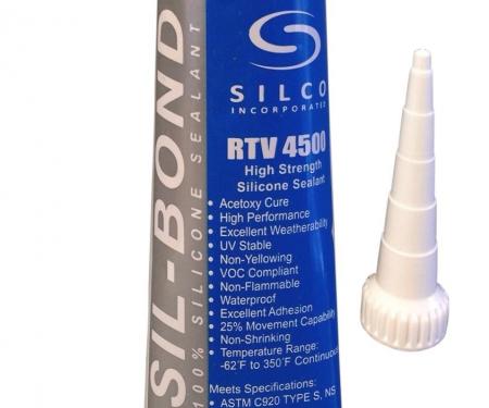 Silicone RTV 4500 FDA Grade High Strength Silicone Sealant, Clear (2.8 fl.oz)