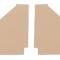 Montco Inc / Repops Interior Kick Panels, Gray, Pair, 47-55 Chevy GMC Pickup Truck R-CT196