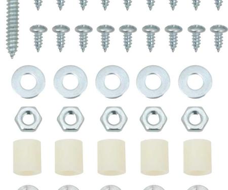 Redline Restomotive® 1955-1956 Chevy Deluxe Heater Box Screws, Washers & Fasteners